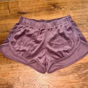 comfy velvet shorts